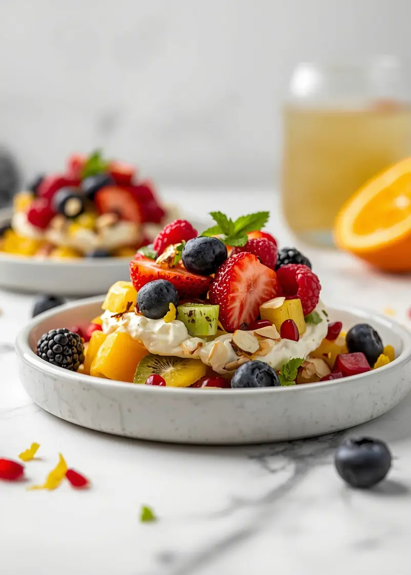 summer berry fruit salad crowd ready to serve