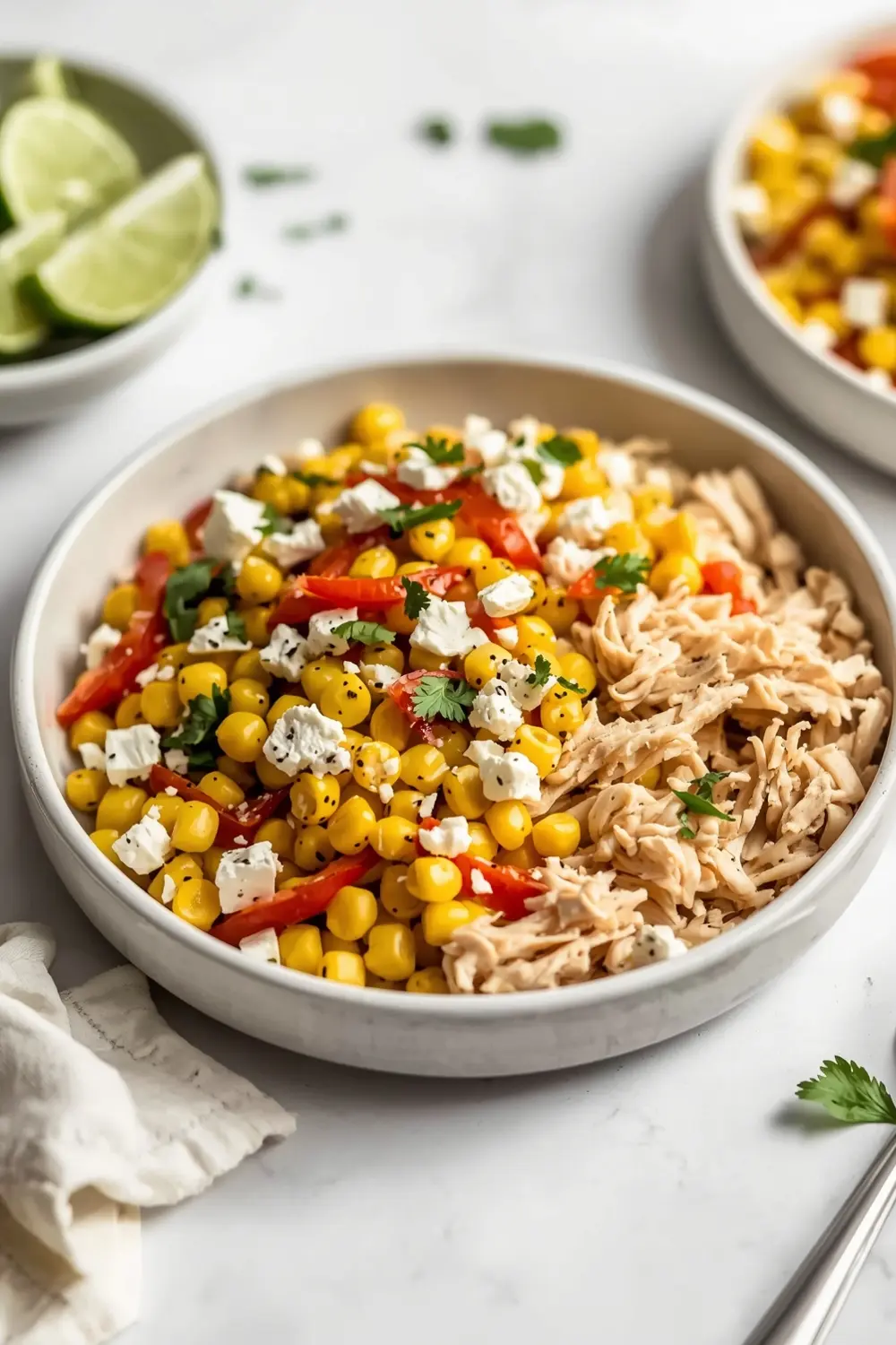 summer corn salad crowd