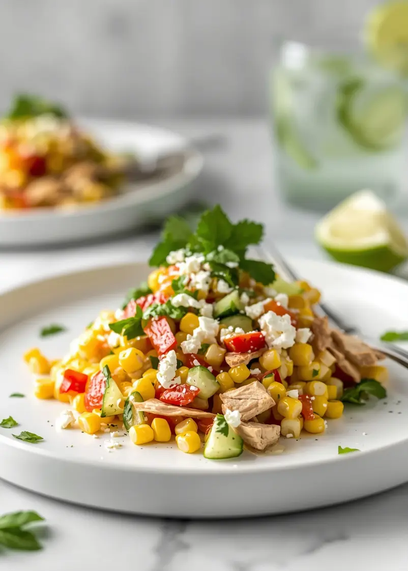 summer corn salad crowd ready to serve