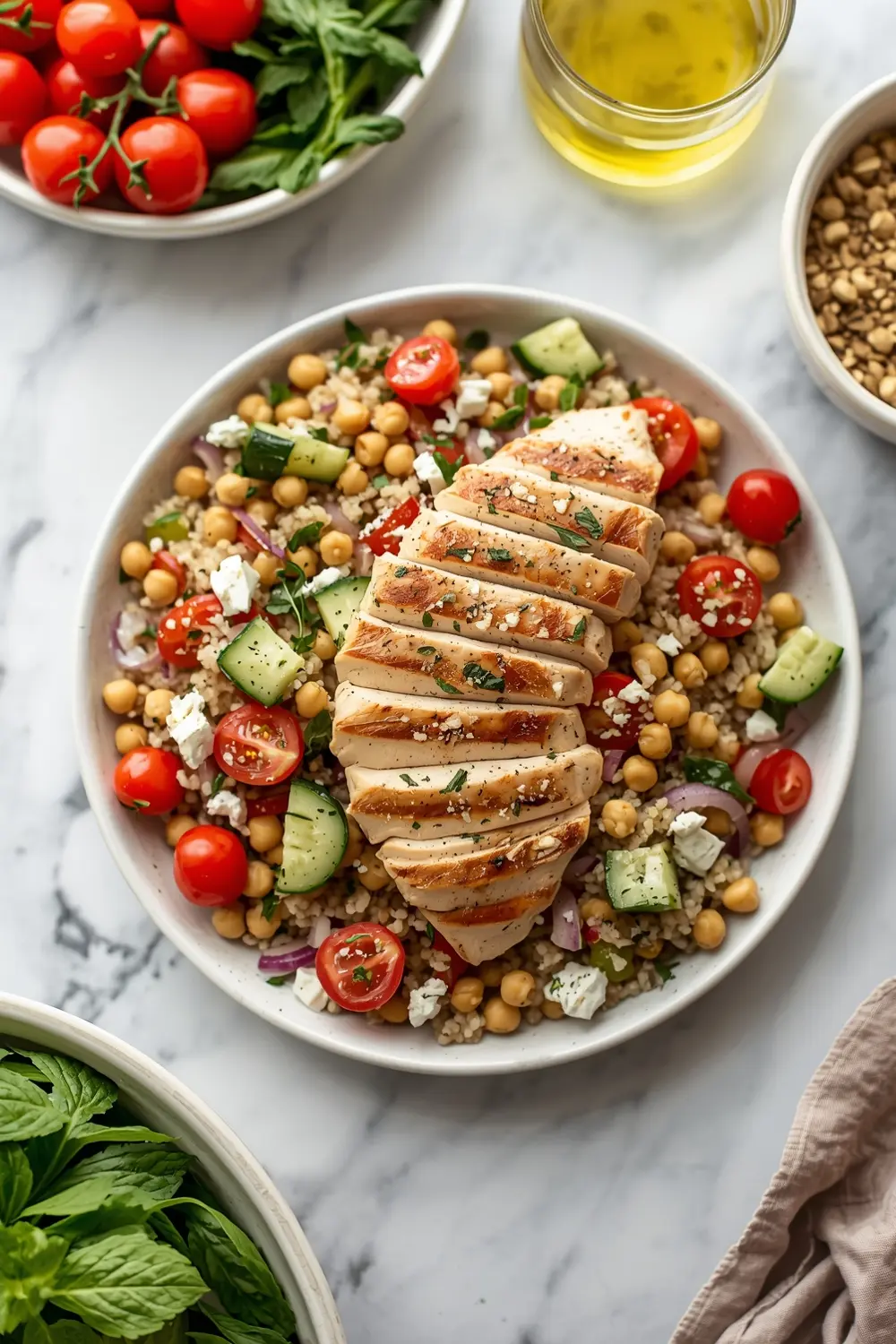 summer couscous salad crowd