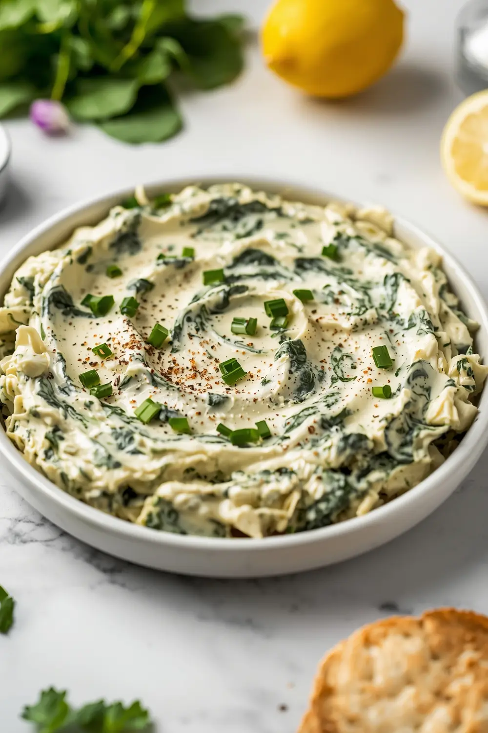 summer spinach artichoke dip crowd