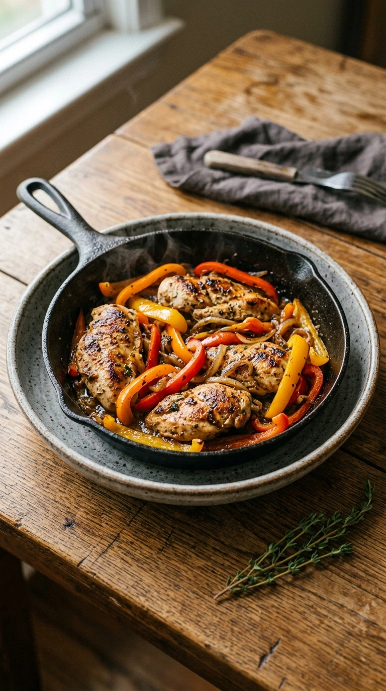 Sizzling Chicken and Peppers Skillet | 25-Min Family Crowd Dinner