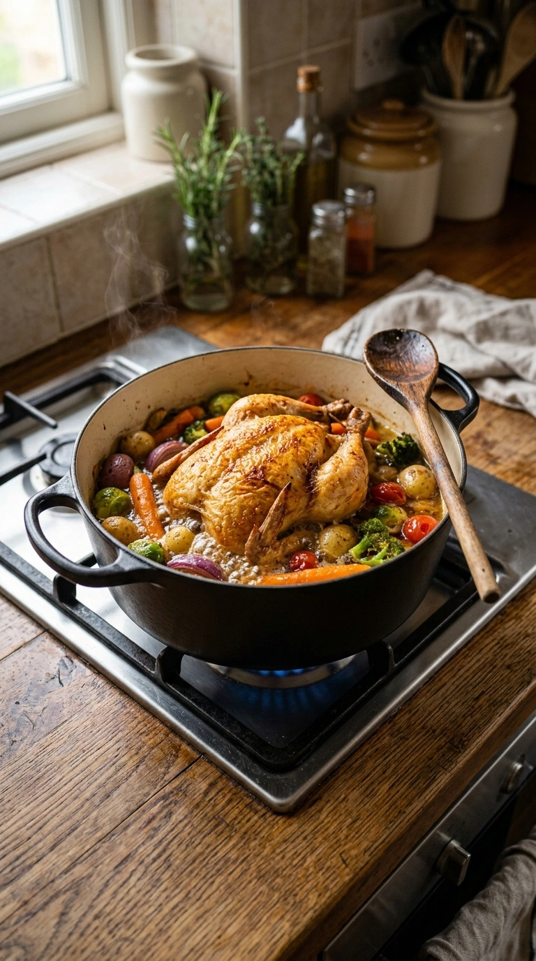 Cooking instructions for loaded sheet pan chicken