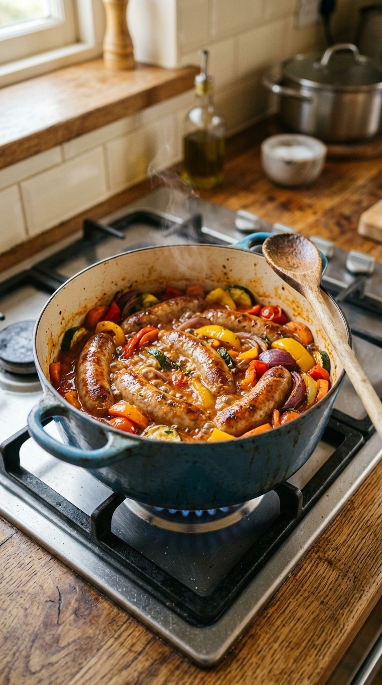Cooking instructions for loaded sheet pan chicken sausage