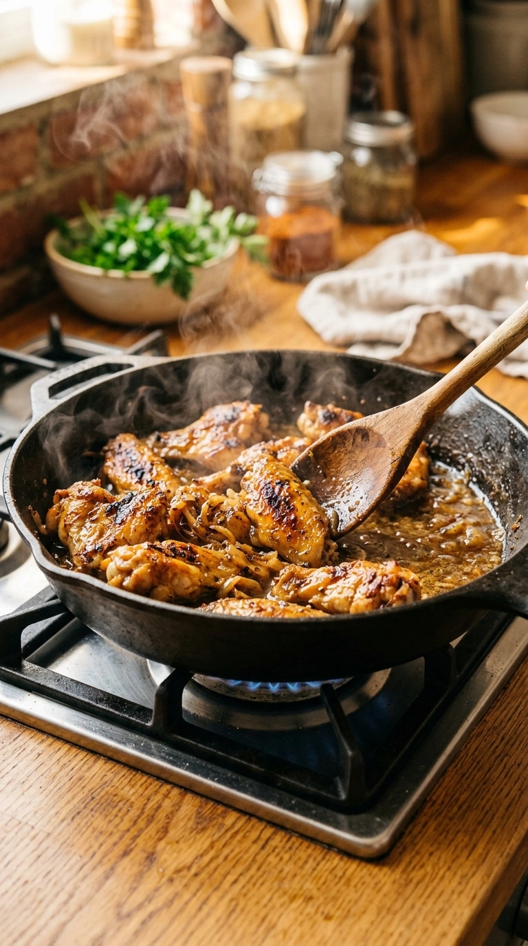 Cooking instructions for smoky grilled chicken wings crowd