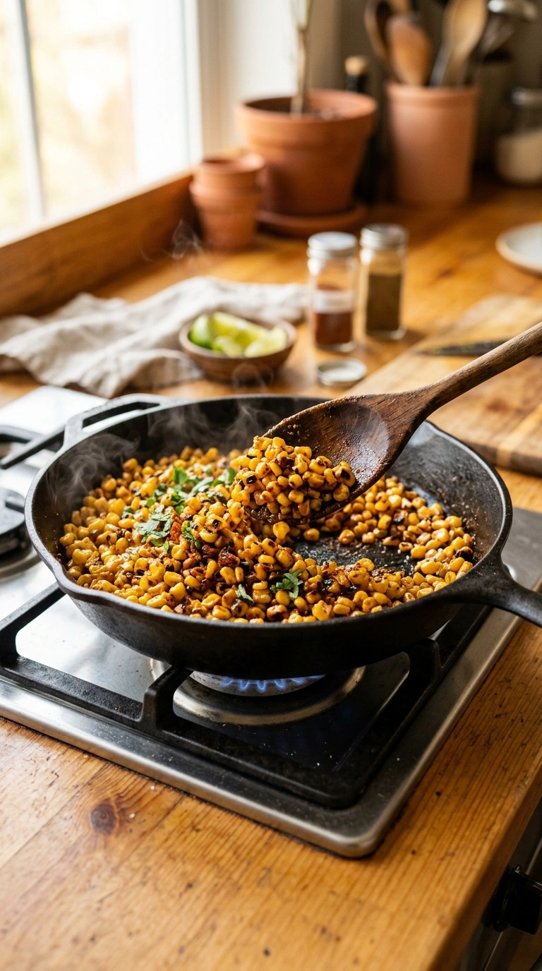 Cooking instructions for charred grilled corn crowd