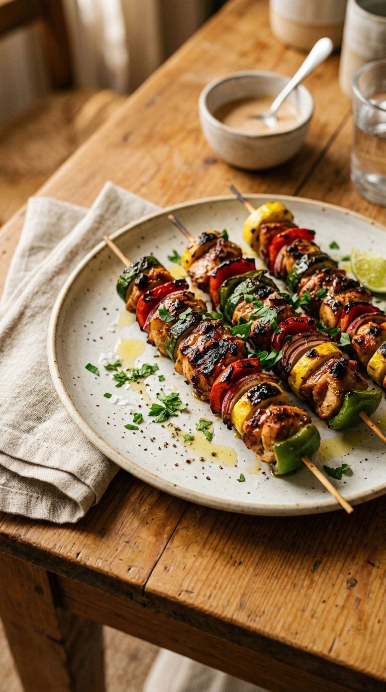 Charred Grilled Rainbow Skewers | 25-Min Labor Day Crowd Cookout