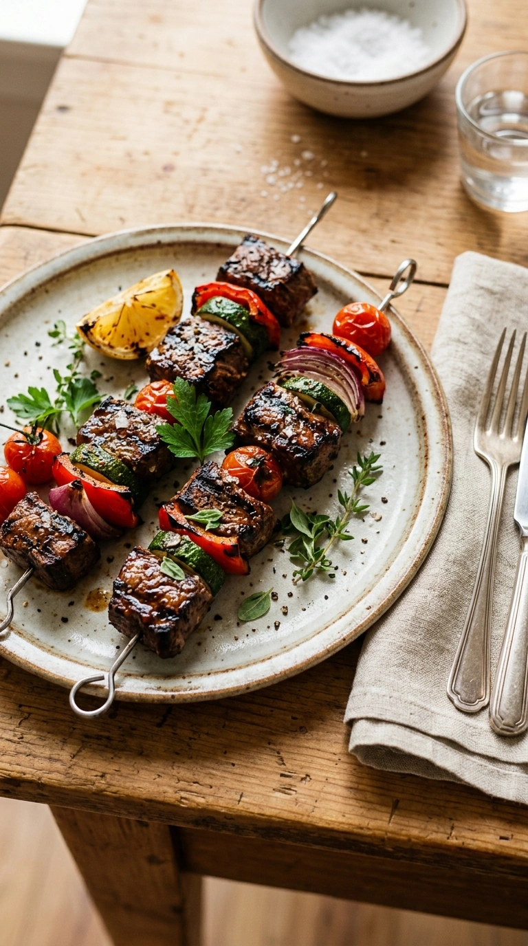 Juicy Grilled Beef Skewers | 25-Min Labor Day Crowd Cookout