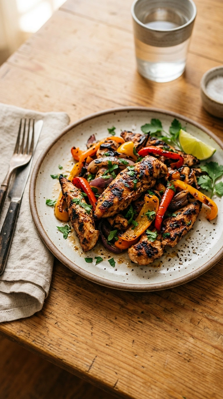 Sizzling Grilled Chicken Fajitas | 25-Min Labor Day Crowd Cookout