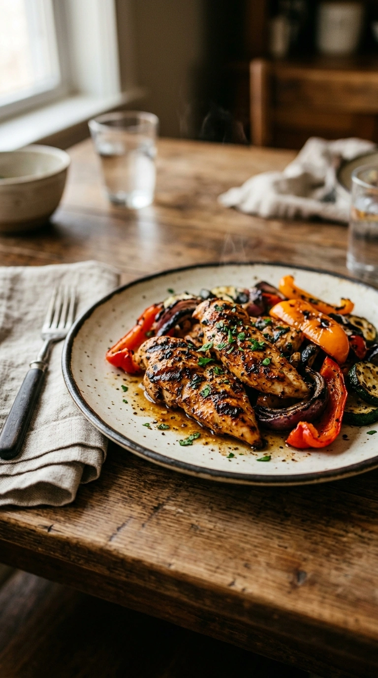 sizzling grilled chicken fajitas crowd ready to serve