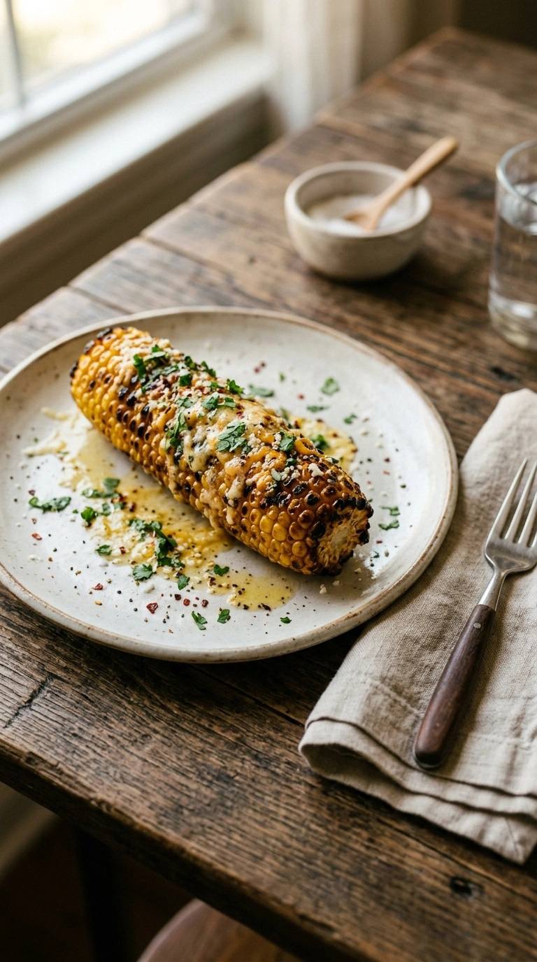 sizzling grilled corn on the cob crowd ready to serve