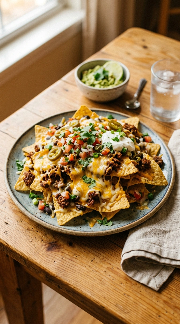 Cheesy Loaded Beef Nachos | 25-Min Game Day Party Crowd