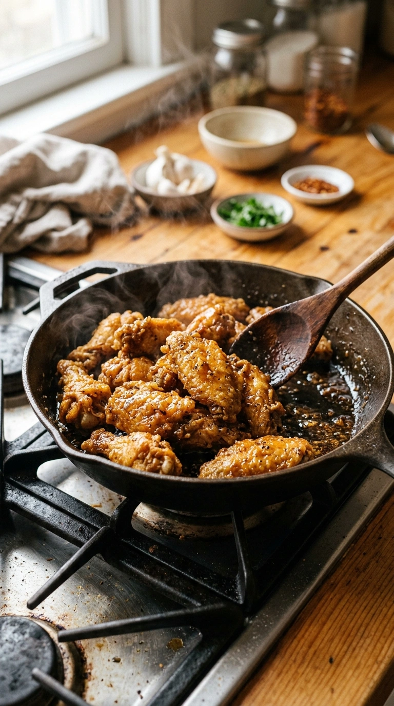 Cooking instructions for crispy football wings