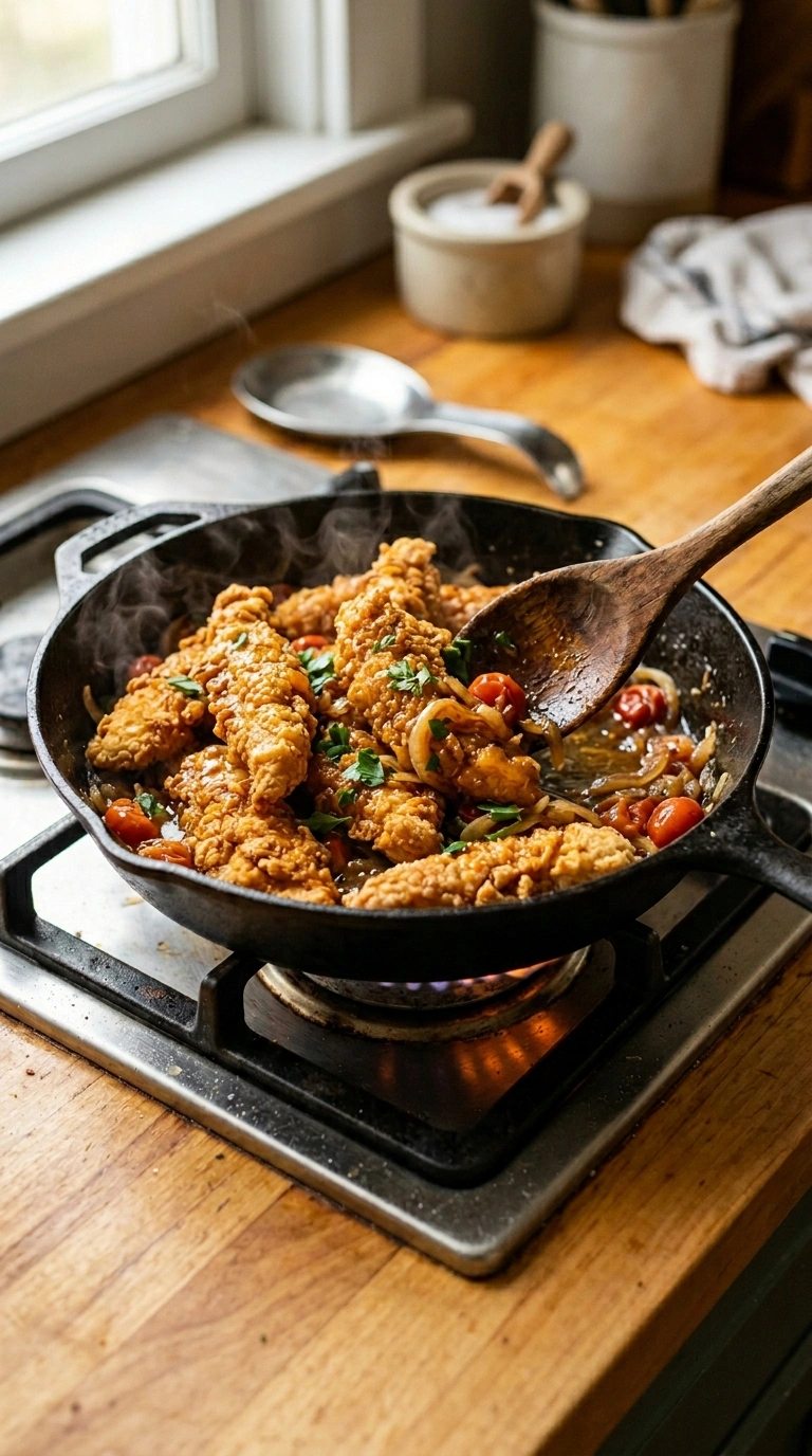 Cooking instructions for crispy game day chicken tenders
