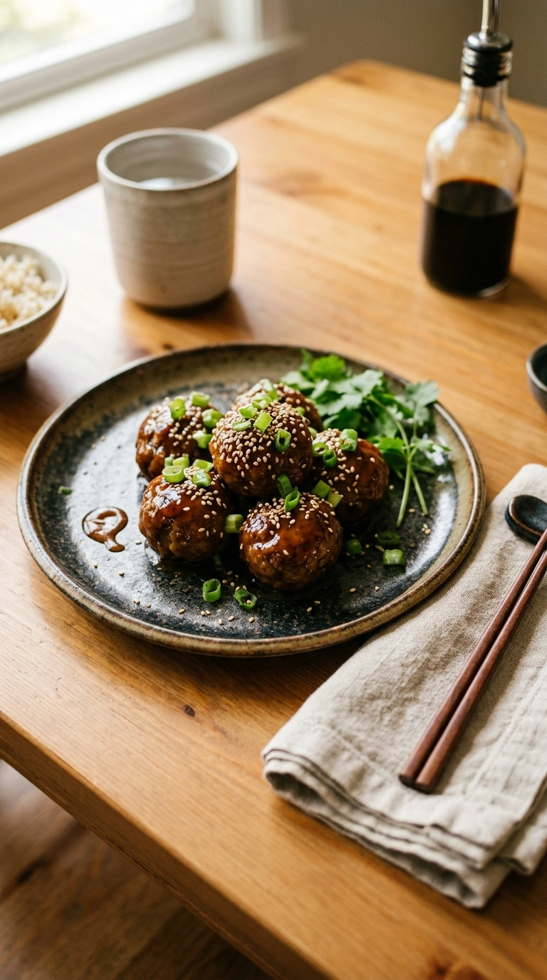 Sticky Teriyaki Meatballs | 30-Min Game Day Party Crowd