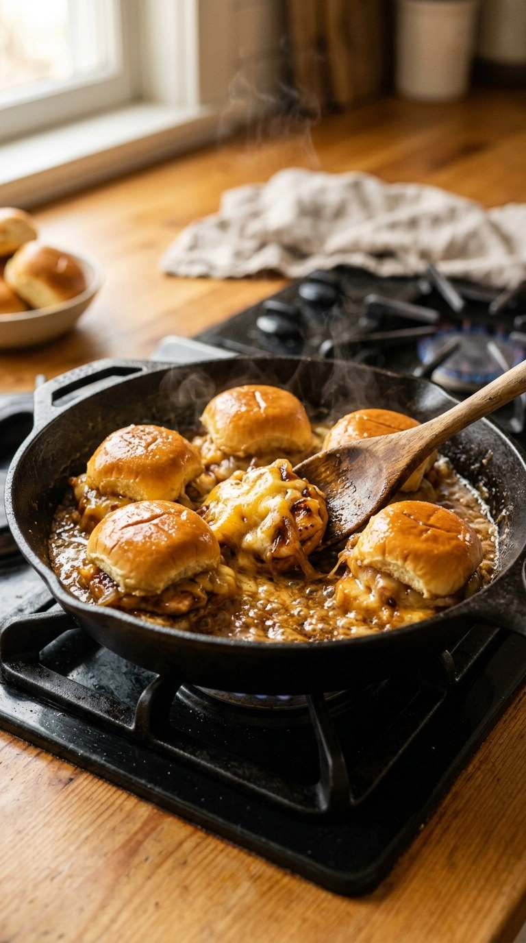 Cooking instructions for loaded BBQ chicken sliders