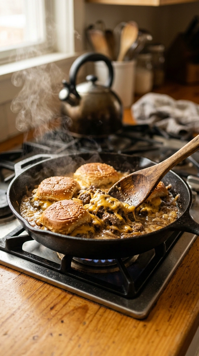 Cooking instructions for loaded beef sliders crowd