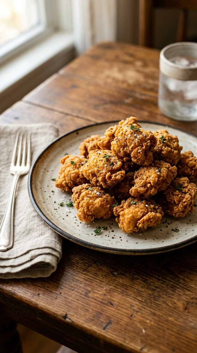 crispy air fryer chicken bites crowd ready to serve