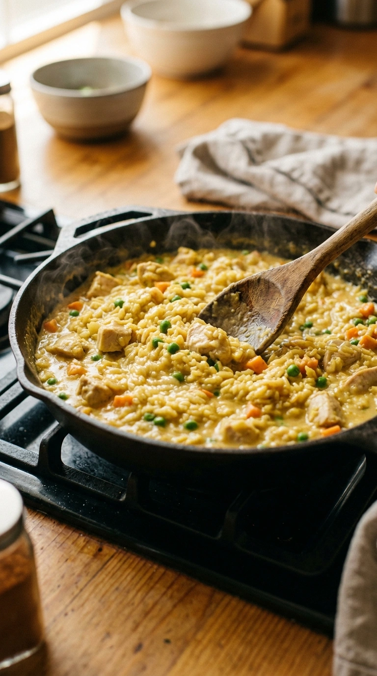 Cooking instructions for tender crowd chicken and rice