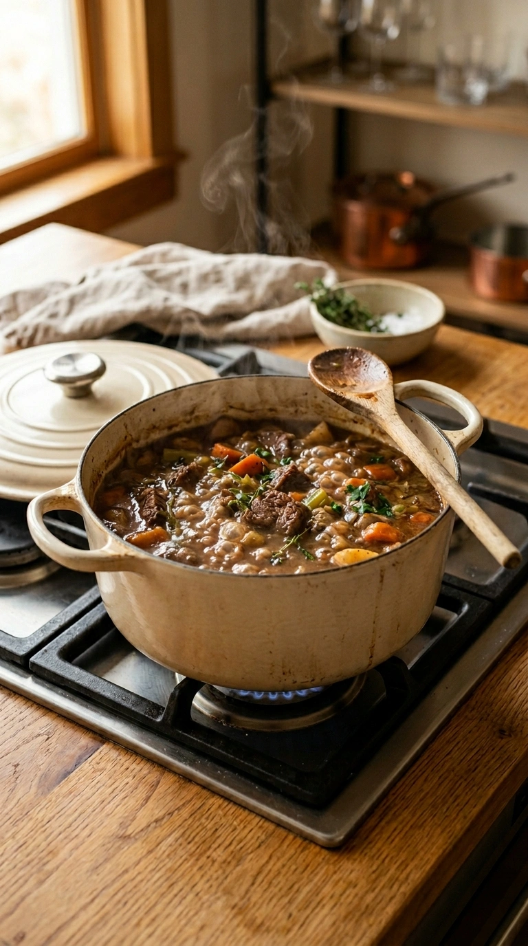 Cooking instructions for cozy fall crowd beef dinner