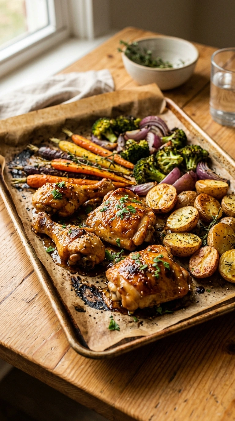 Loaded Sheet Pan Honey Garlic Chicken | 35-Min Crowd Fall Family Dinner