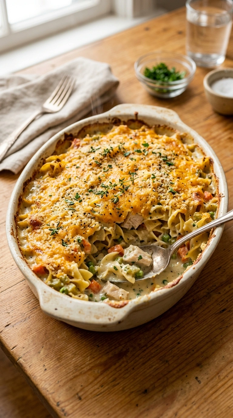 Golden Tender Chicken Casserole | 50-Min Crowd Cozy Fall Family Feast