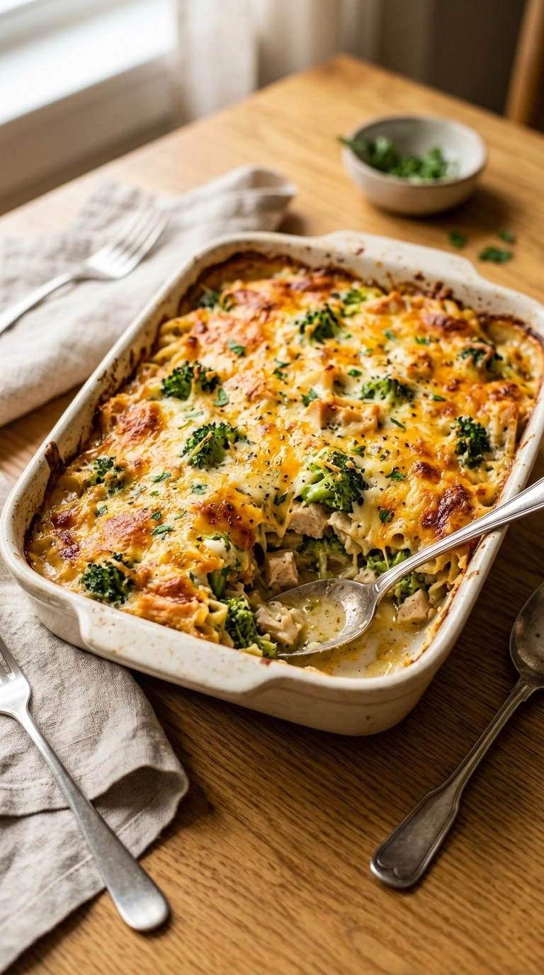 Golden Tender Chicken Broccoli Casserole | 50-Min Crowd Fall Family