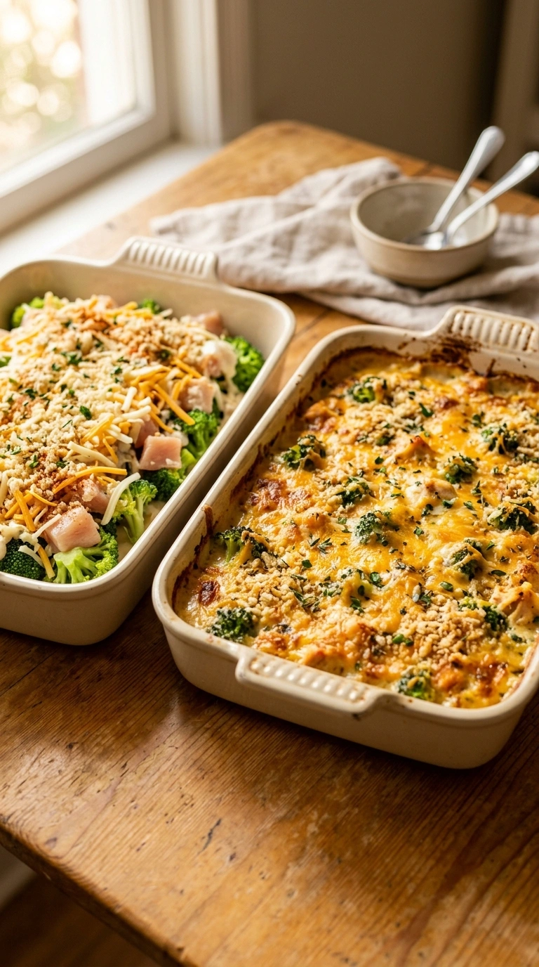 Cooking instructions for golden tender chicken broccoli casserole