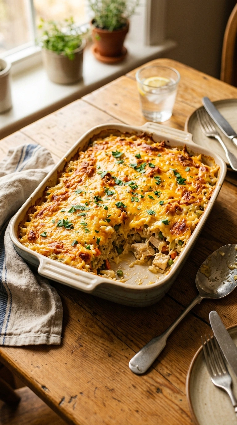 Golden Tender Chicken Rice Casserole | 55-Min Crowd Fall Family Feast