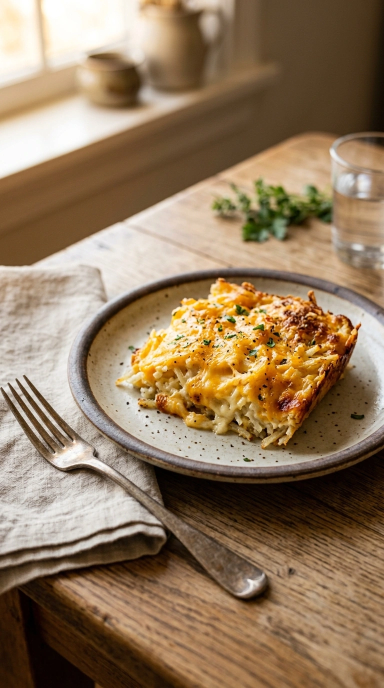 golden hashbrown casserole crowd ready to serve