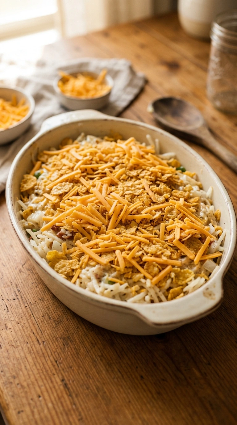 Cooking instructions for golden loaded hashbrown casserole