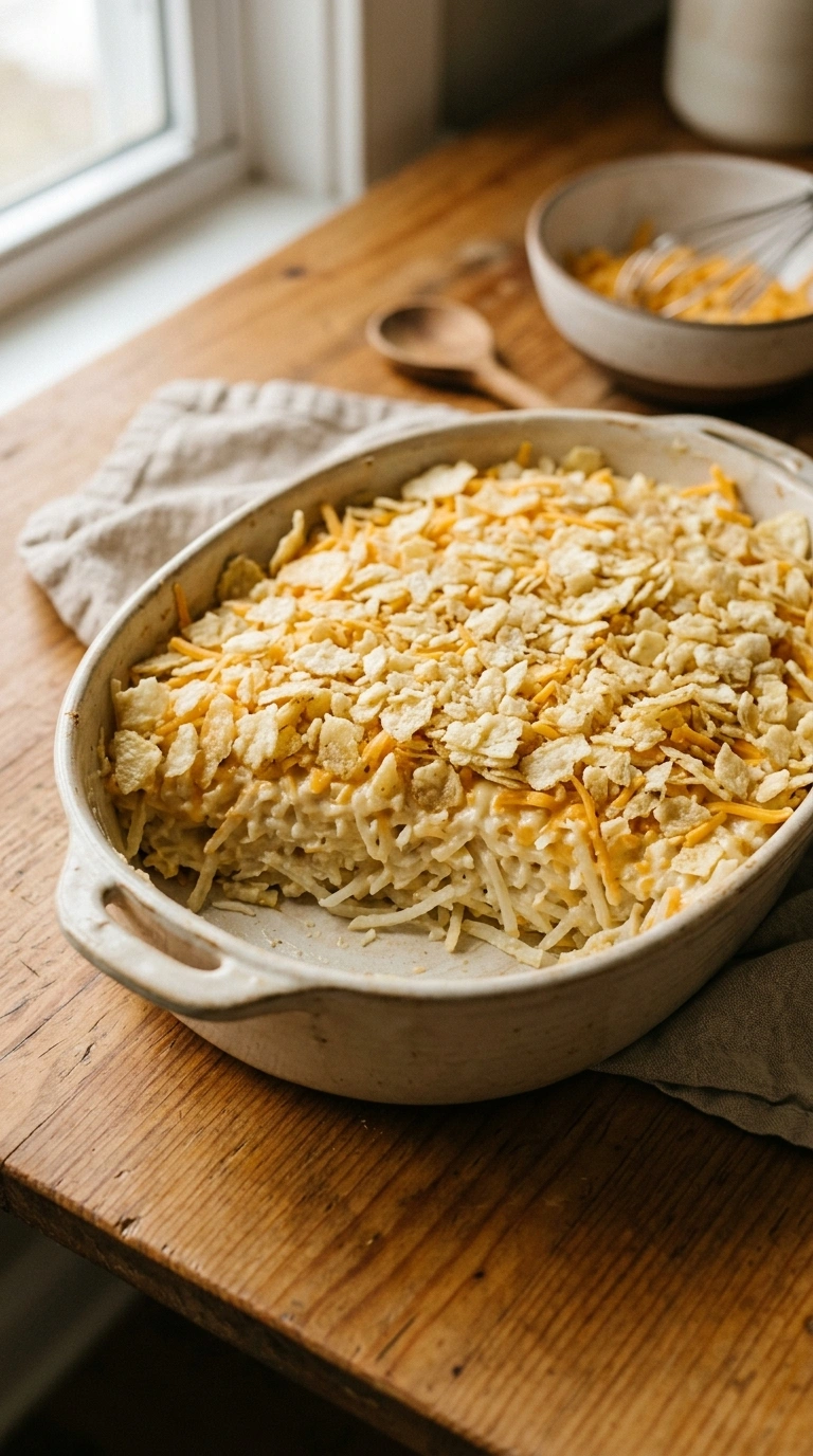 Cooking instructions for golden cheesy hashbrown casserole