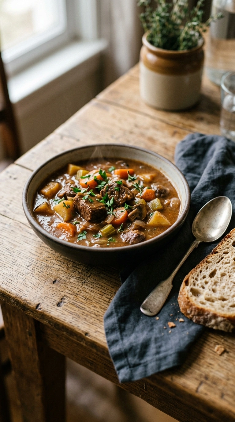 hearty beef casserole crowd ready to serve