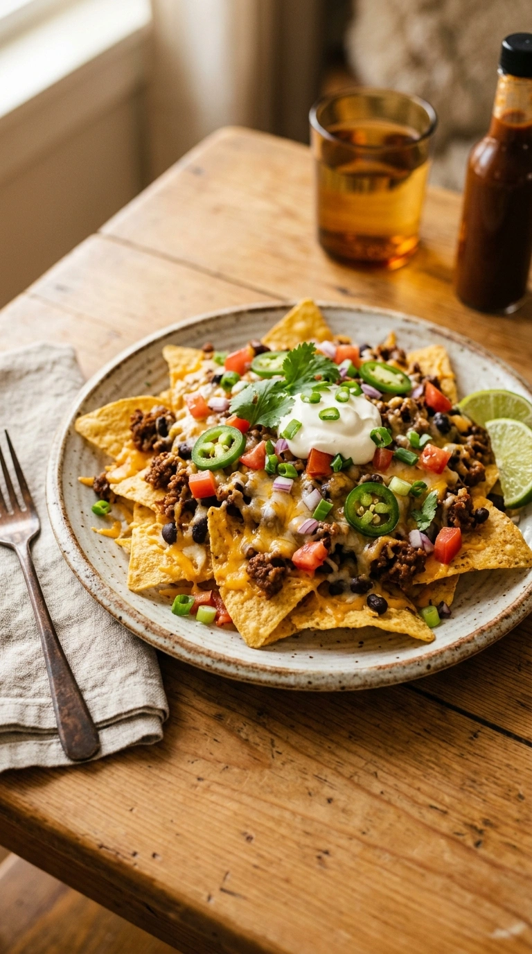 Gooey Loaded Nachos Recipe | 10-Min Game Day Football Crowd Party