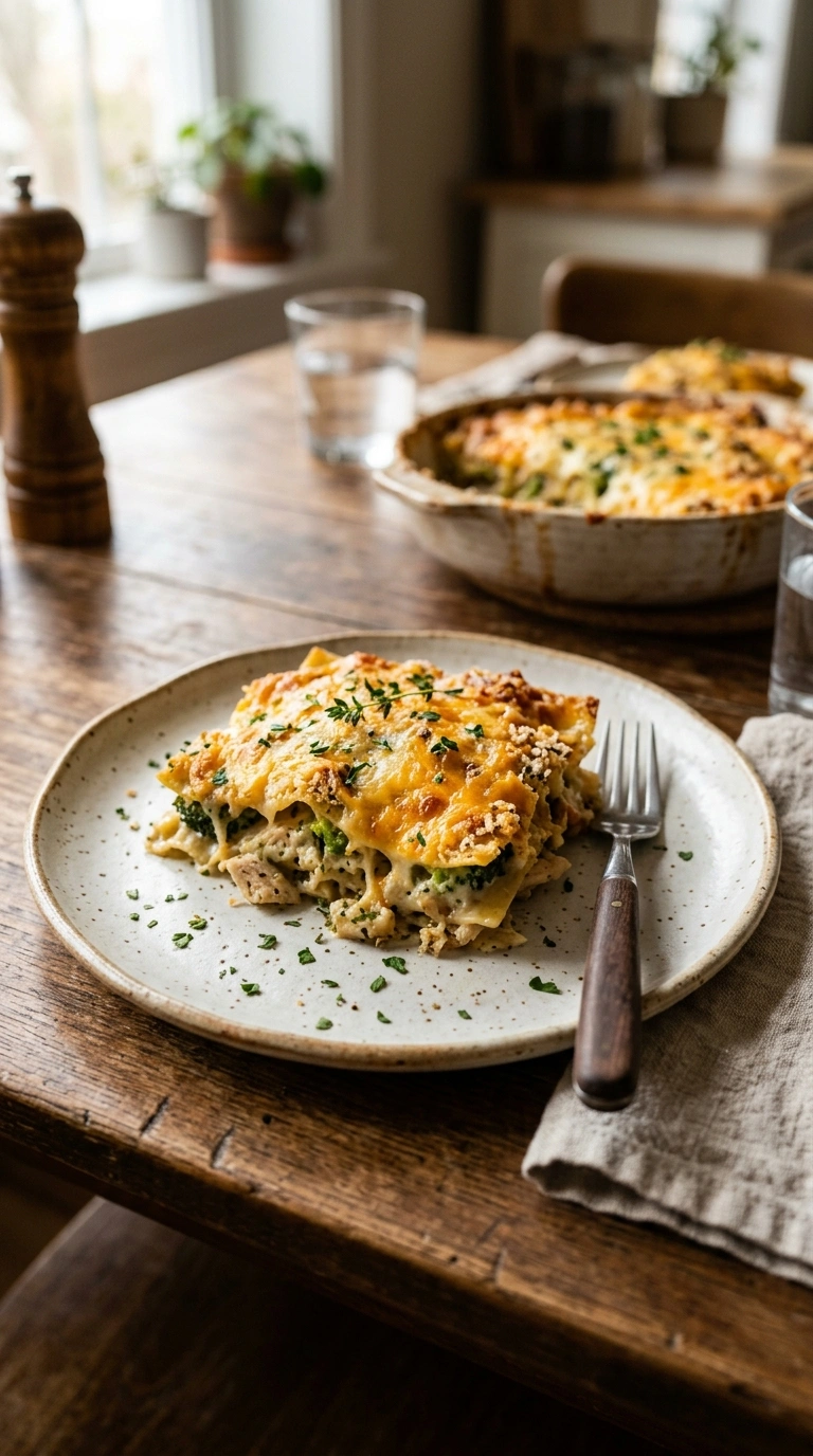 hearty ground beef casserole crowd ready to serve