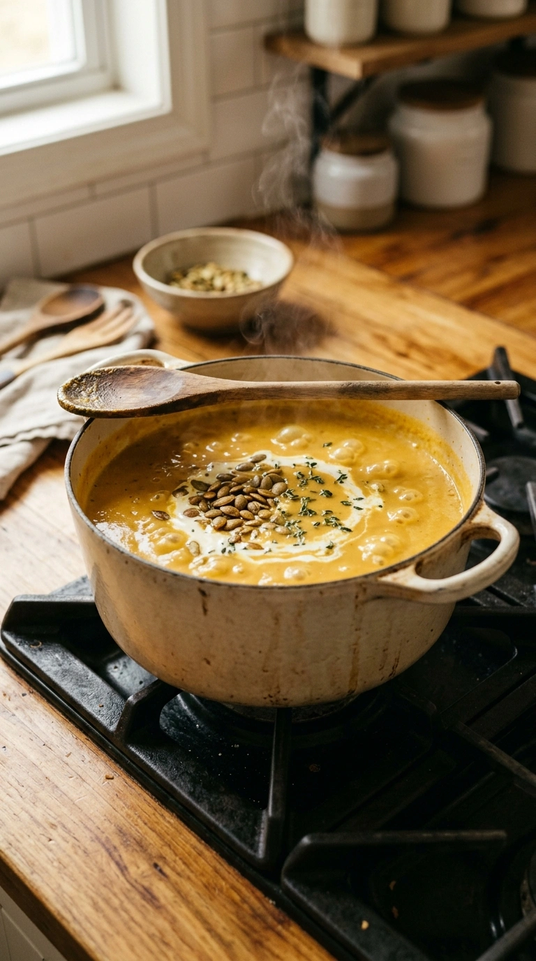 Cooking instructions for cozy crowd apple butternut soup