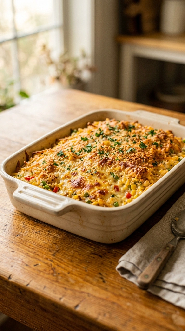 Cooking instructions for buttery crowd corn pudding casserole