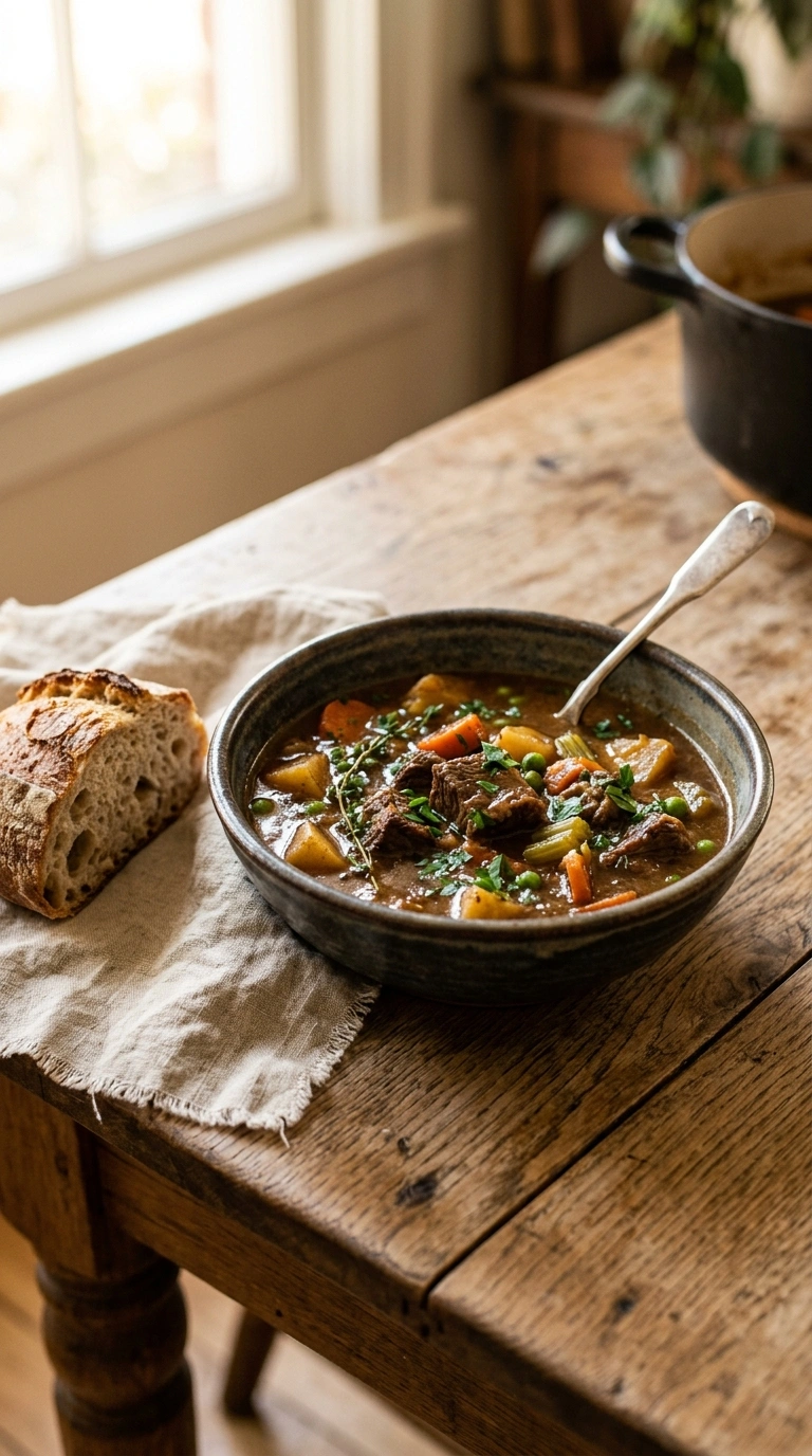 hearty beef casserole crowd ready to serve