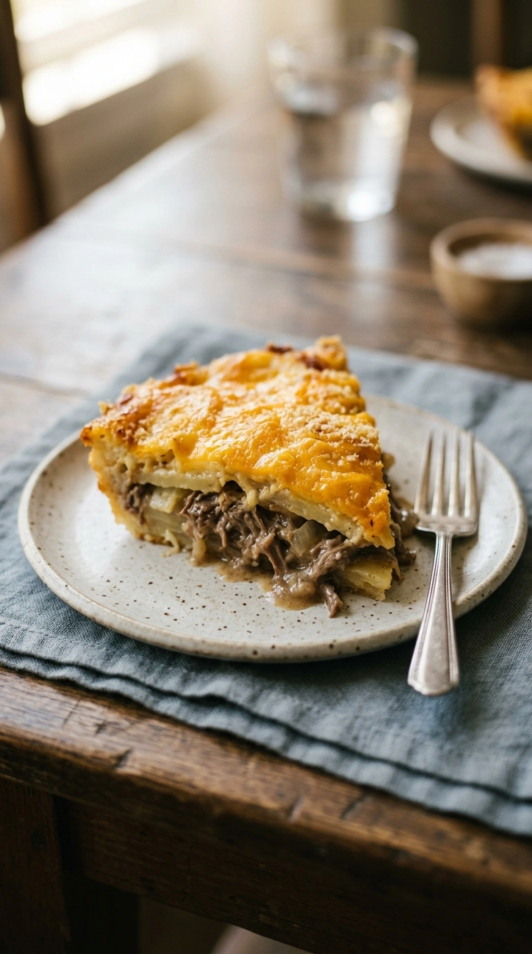 hearty shepherds pie casserole crowd ready to serve