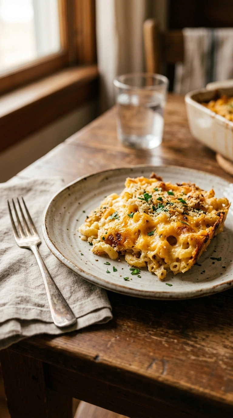 hearty beef noodle casserole crowd ready to serve