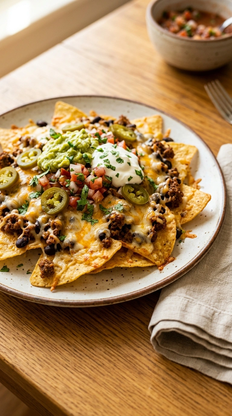 Gooey Loaded Nachos Recipe | 10-Min Game Day Football Crowd Party