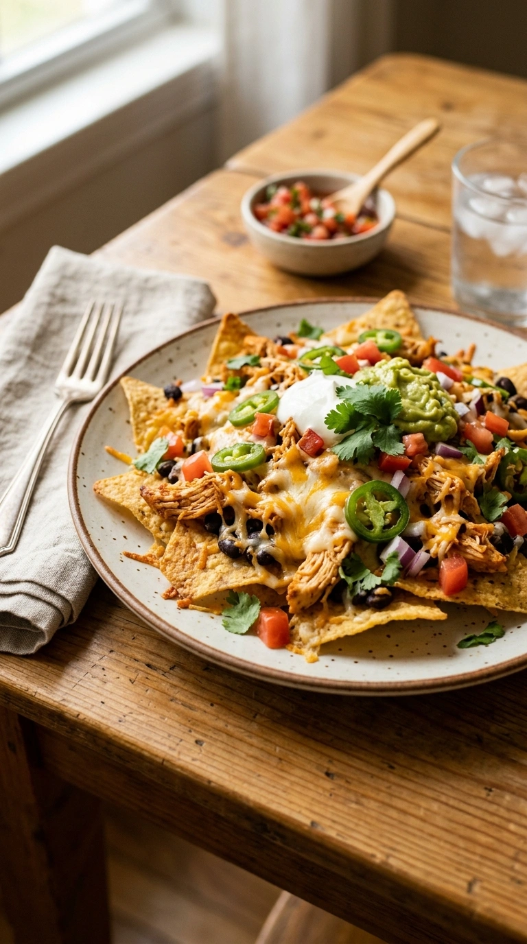 Gooey Loaded Chicken Nachos | 25-Min Game Day Football Crowd Party