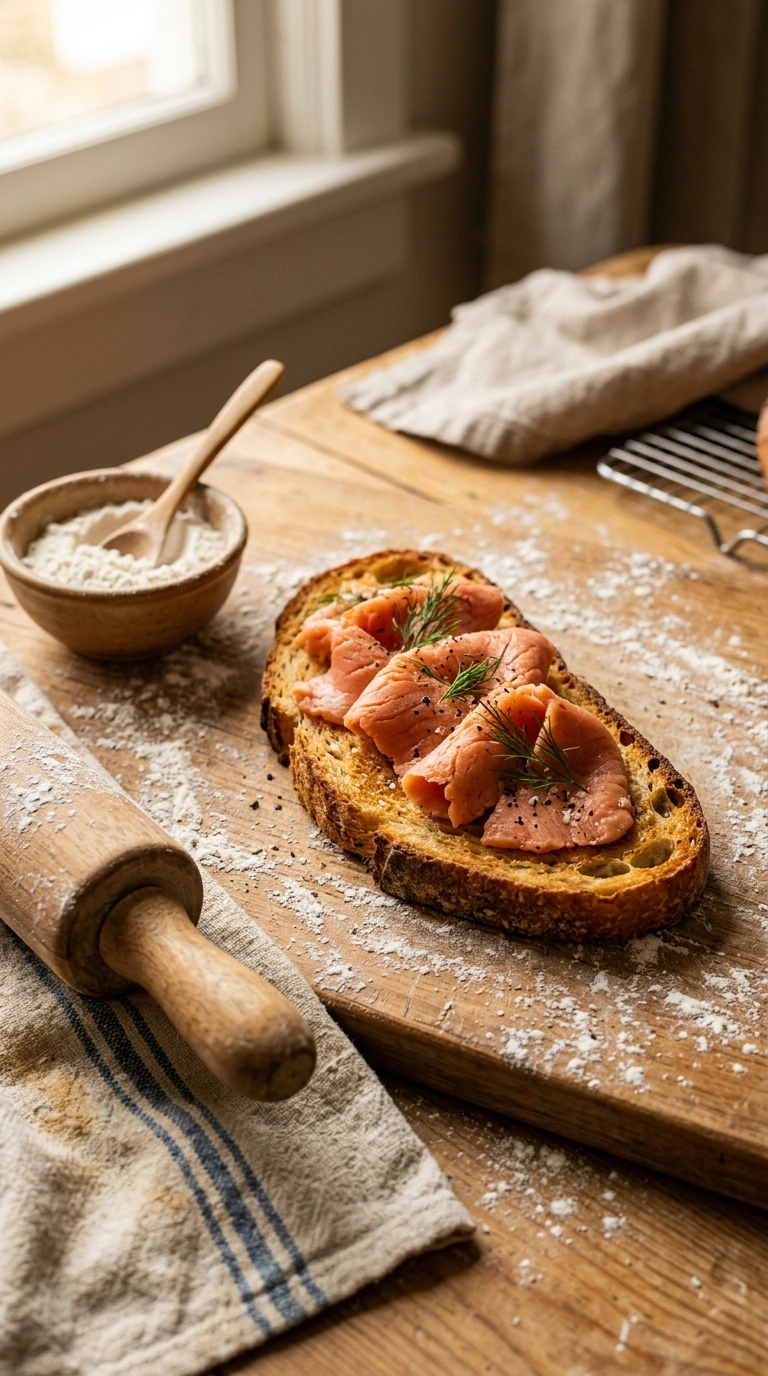 Cooking instructions for fresh zesty smoked salmon canapes