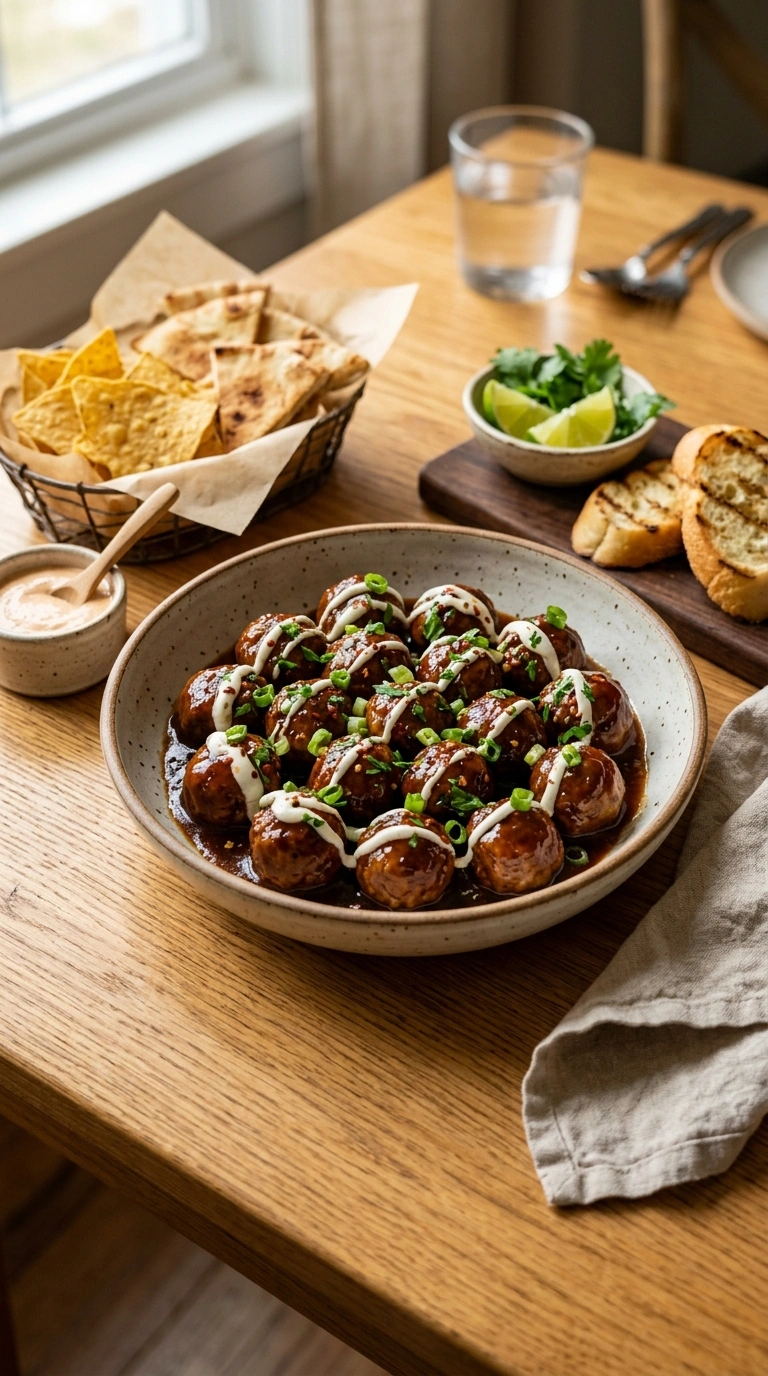 Easy BBQ Cocktail Meatballs | 30-Min Party Crowd Football Appetizer