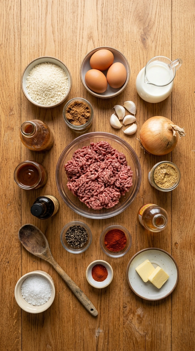 Ingredients for easy BBQ cocktail meatballs party