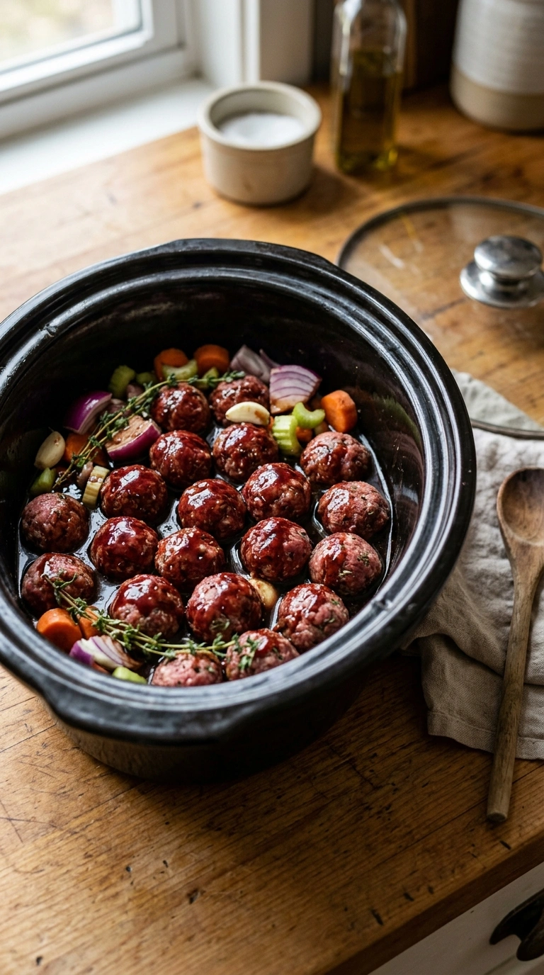 Cooking instructions for easy grape jelly cocktail meatballs