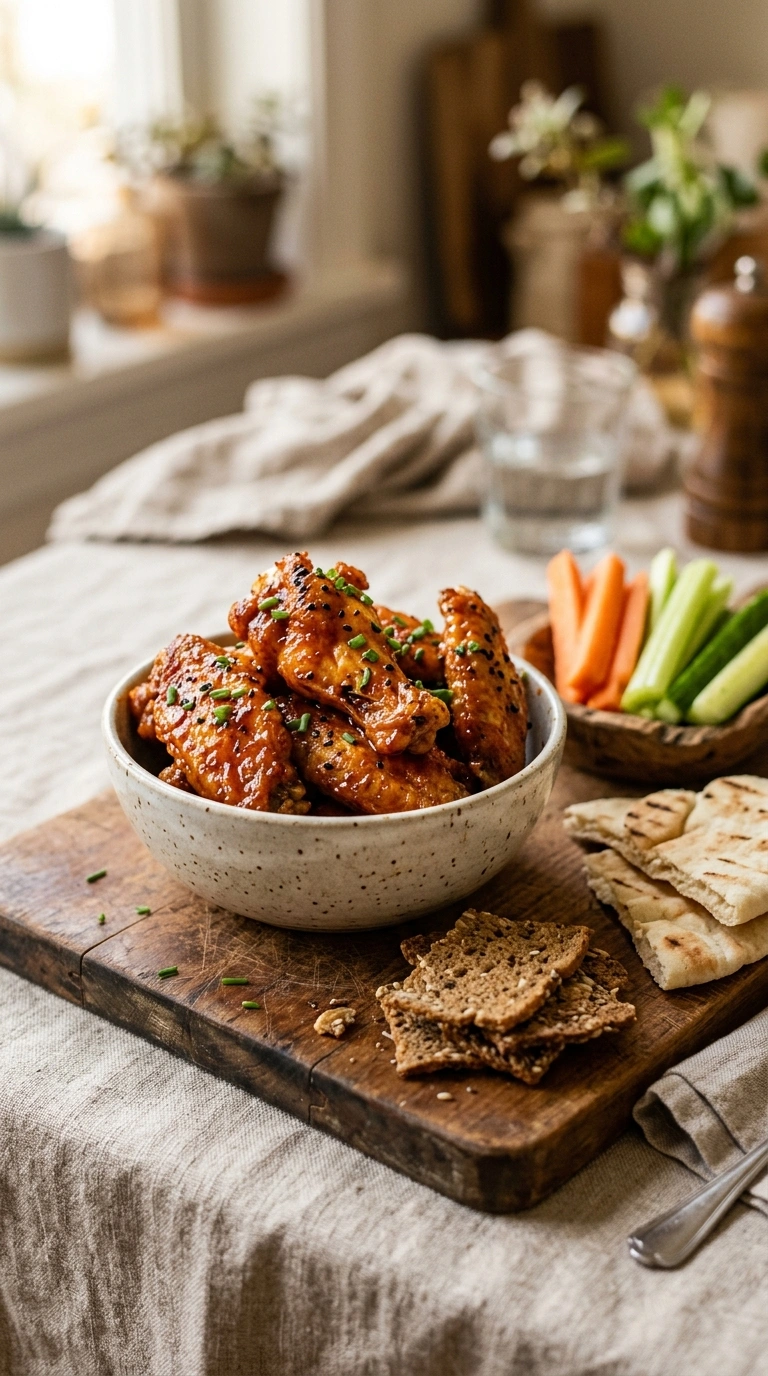 crispy game day football wings ready to serve