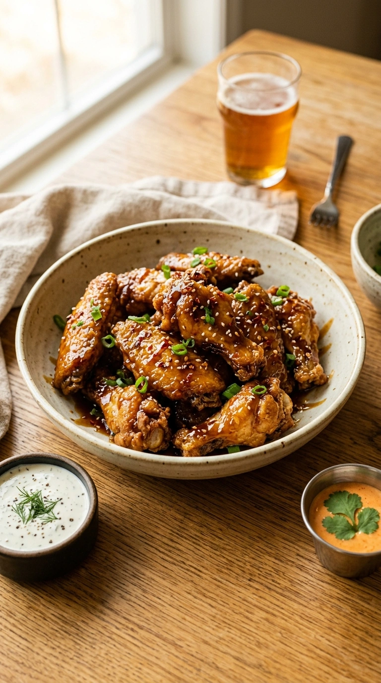 Crispy Game Day Honey Garlic Wings | 35-Min Crowd Football Party