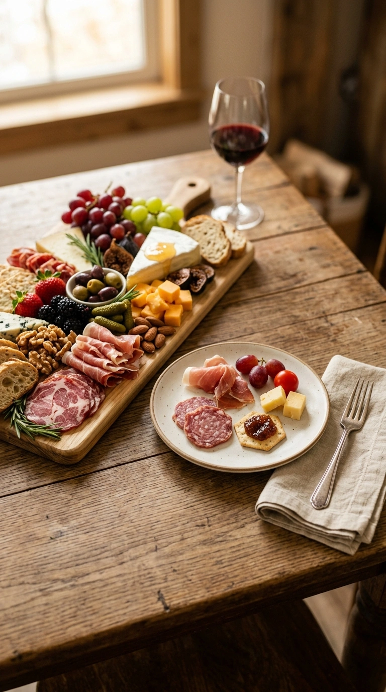stunning football charcuterie board ready to serve