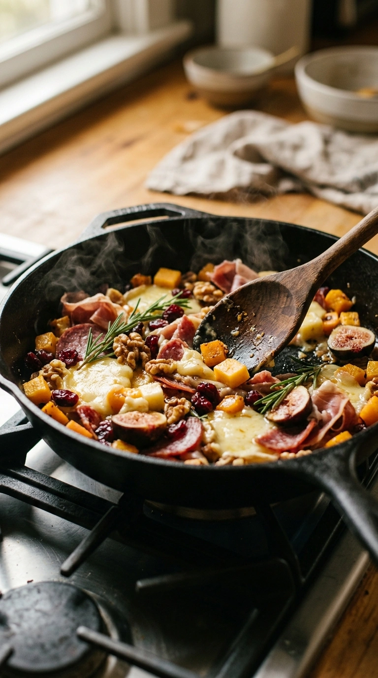 Cooking instructions for stunning fall football snack board